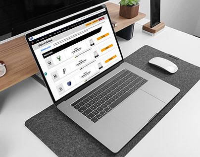 The schedule page shown on a laptop